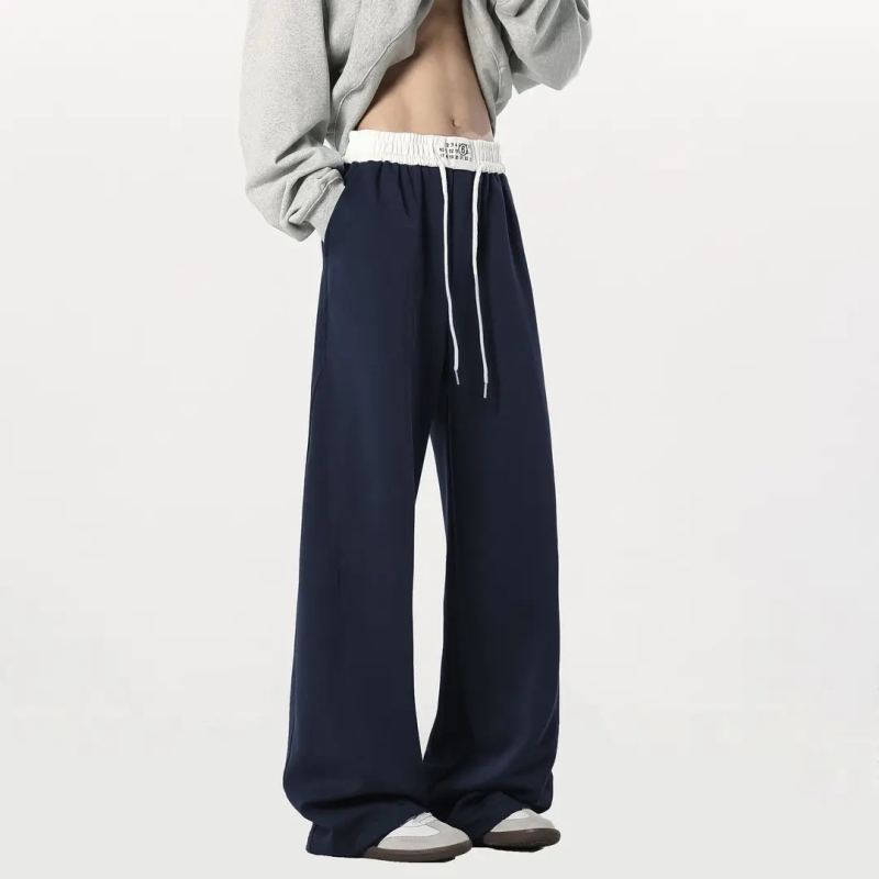 Margiela hlače od pamuka – ravni kroj, srednji pojas, zatvarač, svakodnevne hlače