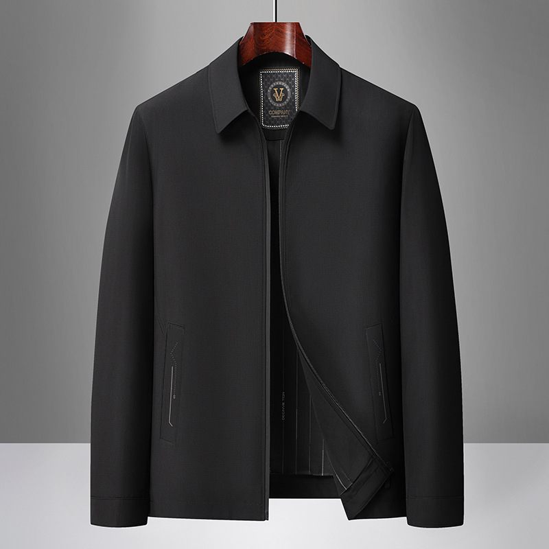 Muško sako s reverom, uski kroj, zatvarač, poliester, proljeće–jesen