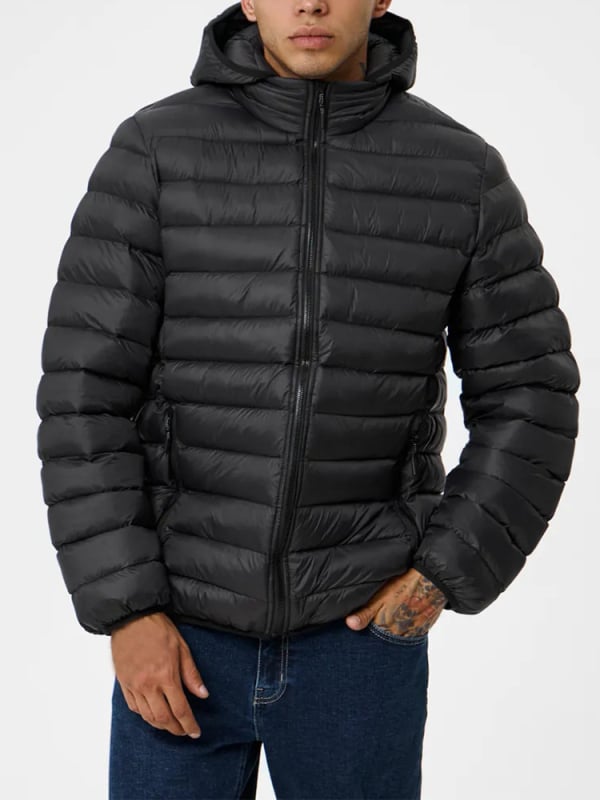 Kapuljačasta zimna jakna, širokog kroja, zatvarač, prozračna poliester tkanina, za odrasle