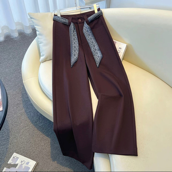 Casual hlače od tkanog materijala, mikroelastične, stil Royal sister, ljeto 2024