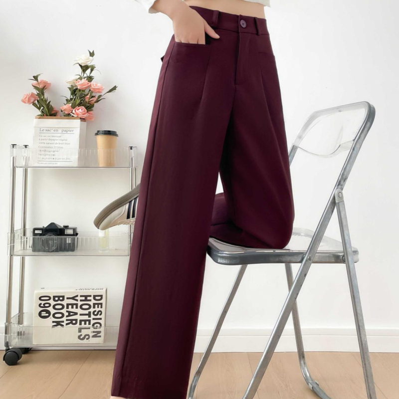 Casual hlače od tkanog materijala, mikroelastične, stil Royal sister, ljeto 2024