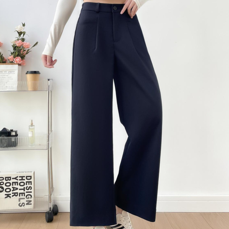 Casual hlače od tkanog materijala, mikroelastične, stil Royal sister, ljeto 2024