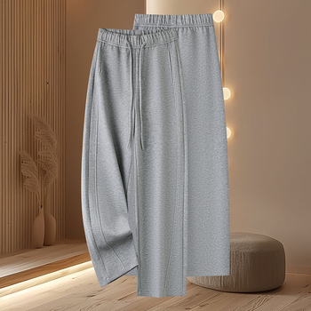 Női Scimitar-stílusú magas derekú nadrág, vastag meleg gyapjú-poliészter-pamutszövet, tél 2025.