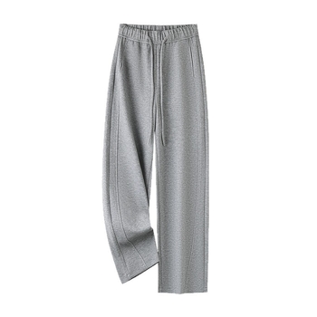 Női Scimitar-stílusú magas derekú nadrág, vastag meleg gyapjú-poliészter-pamutszövet, tél 2025.