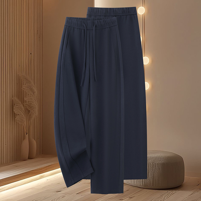 Női Scimitar-stílusú magas derekú nadrág, vastag meleg gyapjú-poliészter-pamutszövet, tél 2025.