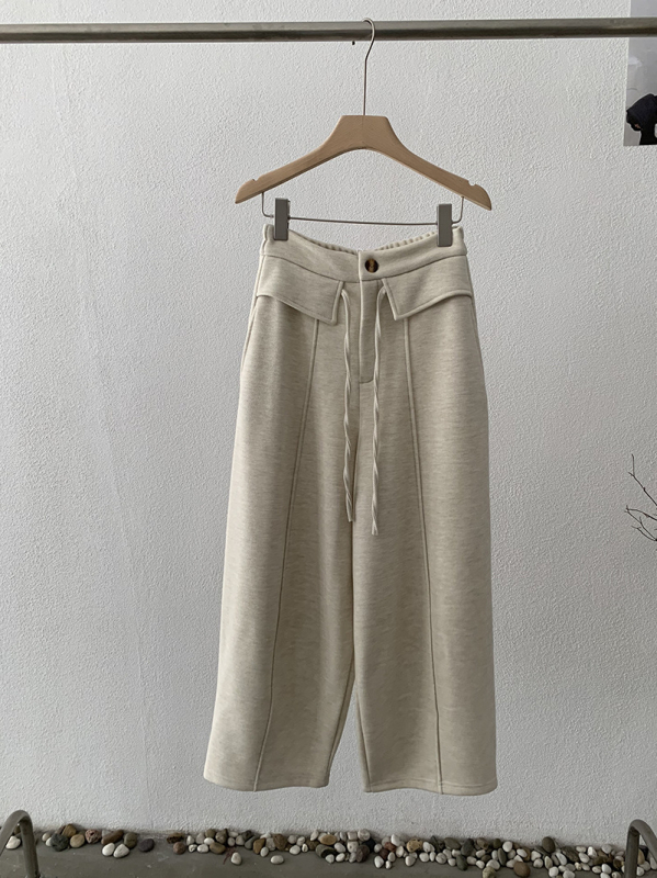 Ženske casual hlače s visokim strukom, opuštenog kroja, korejski/japanski leisure stil, mješavina pamuka i poliester 50–70%