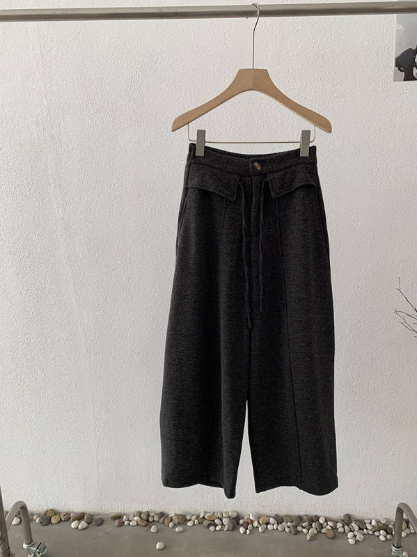 Ženske casual hlače s visokim strukom, opuštenog kroja, korejski/japanski leisure stil, mješavina pamuka i poliester 50–70%