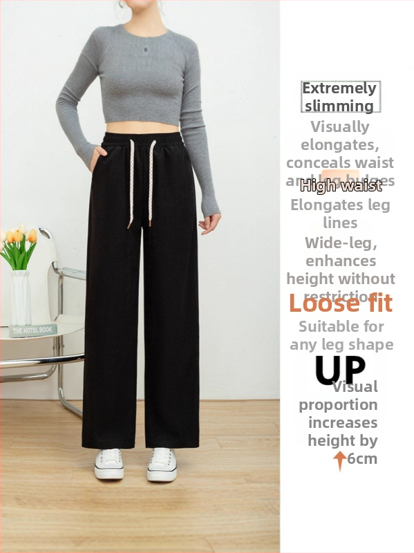 Široké nohavice s vysokým pásom, dlhé, zmes polyester–spandex, bez pokrčenia