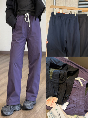 Női pamutnadrág — magas derekú, lazán egyenes szabás, ultra vastag termosz nadrág, külső anyag poliészter pamut töltőanyaggal, tél 2025