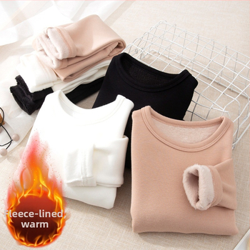 Vaikų terminių apatinių komplektas – medvilnė, dviejų sluoksnių, storintas, aukštos juosmenės, vidutinė šiluma