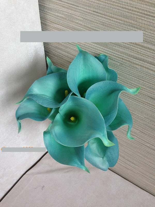 Χονδρική πώληση τεχνητών λουλουδιών και φυτών για εξαγωγή, σε διάφορα χρώματα, συμπεριλαμβανομένων μίνι κάλας πολυουρεθάνης.