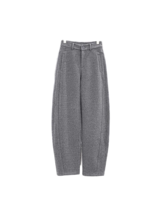 Ženske hlače ravnog kroja, jesen 2025, visoki struk, mješavina vlakana 70–80% polyester/vuna, standardne debljine, elegantan gradski stil
