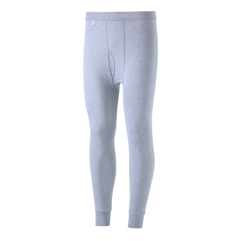 Pantaloni termici bărbați din 100% bumbac, talie înaltă, lungime 9/10, 230 g, grosime moderată