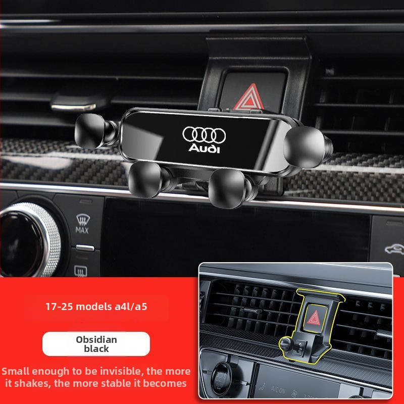 Senzhong držiak na mobil pre Audi – montáž Snap-on, štýl štvorbodového zrkadla, kompatibilný s modelmi A4L A6L A3 Q5L Q2L Q3 A5 A7 Q7 A8L Q8