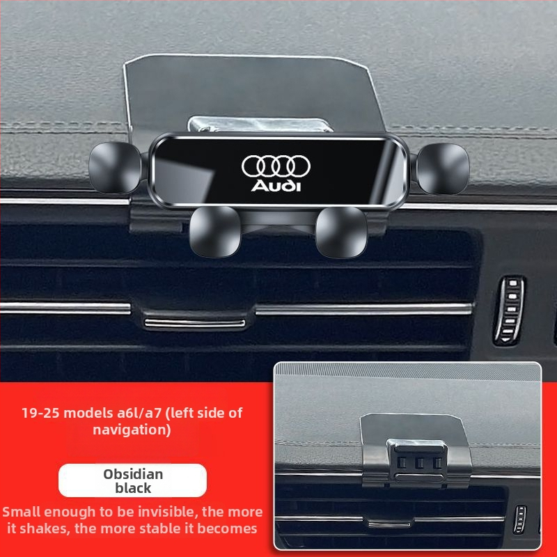 Senzhong držiak na mobil pre Audi – montáž Snap-on, štýl štvorbodového zrkadla, kompatibilný s modelmi A4L A6L A3 Q5L Q2L Q3 A5 A7 Q7 A8L Q8
