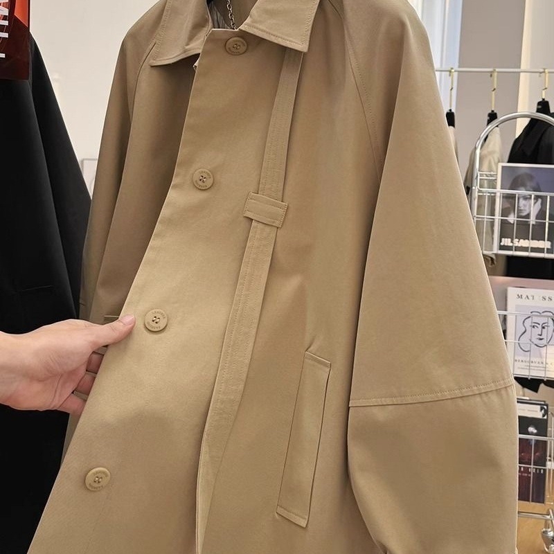 Dámsky stredne dlhý kabát z Oxford bavlny, Slim fit, dlhé rukávy, stredná hrúbka, hlavná tkanina 95%+
