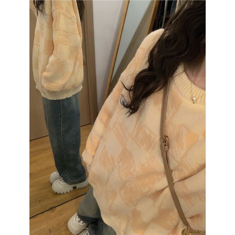 Yan Weiting džemper, polo ovratnik, dugi rukavi u stilu princeze, Ice Silk-Spandex mješavina, ovčja vuna