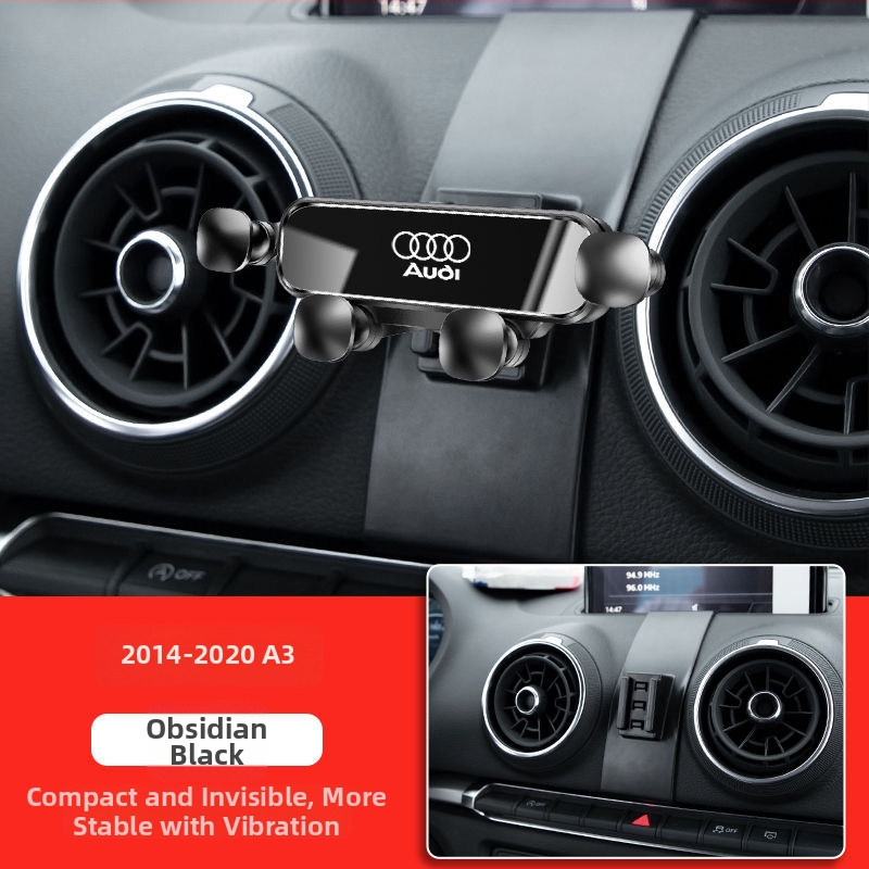 Audi armatuurlaua telefonihoidja — klõpsuga kinnitamine, nelja punktiga kinnitustüüp, ühildu Audi mudelitega A4L A6L A3 Q5L Q2L Q3 A5 A7 Q7 A8L Q8