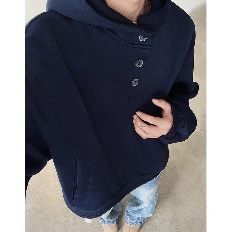 Unisex debeli hoodie s kapuljom i zatvaračem, proljeće 2025, jednobojni, ležeran kroj, dugi rukavi, poliester.