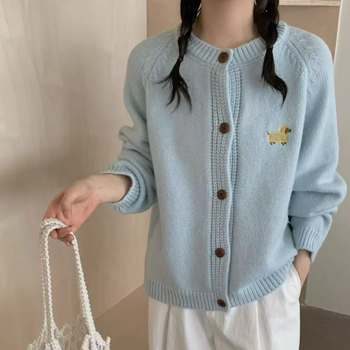 Kardigan pulover s anime vezom, Arctic fleece tkanina, akril 30-50%, duljina 50-65 cm