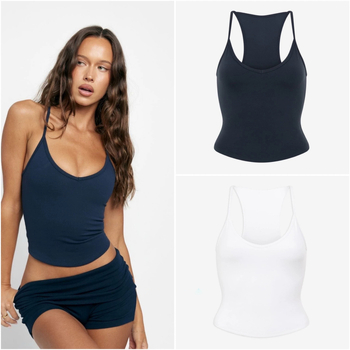 Moterų jogos liemenė su krūtinės pagalvėlėmis, aukštas elastingumas, greitai džiūsta, U formos kaklo iškirptė, nylonas-spandeks mišinys 75/25