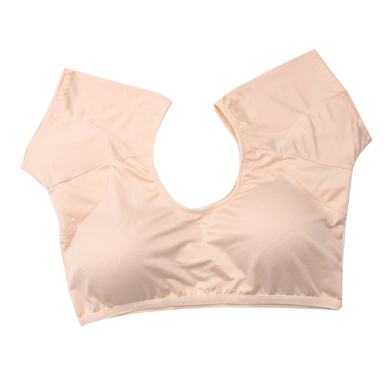 Kamisola s ugrađenim jastučićem za grudi i upijanjem znoja ispod pazuha, kratki rukav, okrugli izrez, Milk Silk tkanina, 95–100% poliester