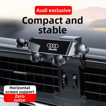 Senzhong Audi automobilio telefono laikiklis ant prietaisų skydelio, Snap-On montavimas, keturių taškų veidrodžio stilius