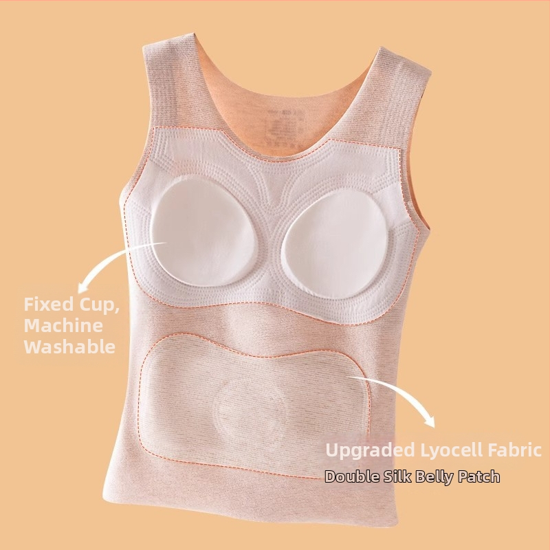 Dievčenská termo vesta s podprsenkou a výstelkami poprsia – udržiava teplo, polyesterová látka, 181–200 g/m², 70–80% polyester, vek 13–18