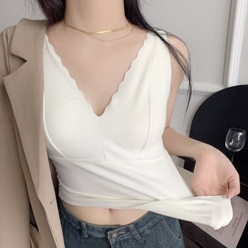 Női termo mellény beépített melltartócsészékkel és mellkasbetéttel, fleece-beléssel, dupla rétegű, vast poliészter anyag