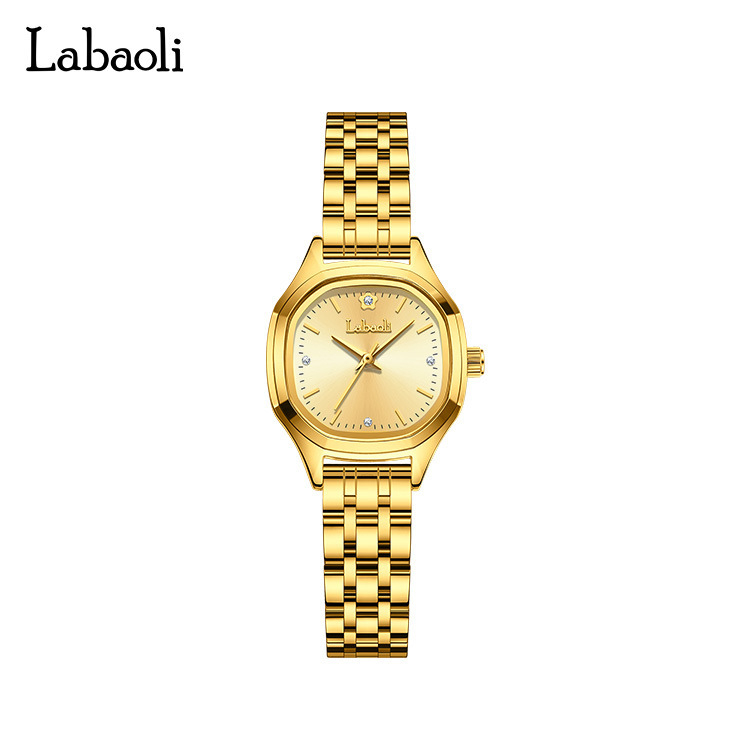 Labaoli LA740 Ženski sat, kvadratni brojčanik, promjer brojčanika 20 mm, kvarcni mehanizam, remen od nehrđajućeg čelika, vodootpornost do 10 m