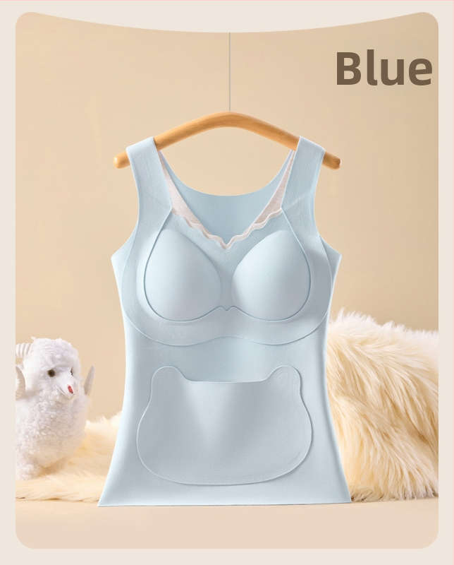 Termo vesta pre tínedžerky, V výstrih, Dvojitá vrstva, s vsadenou podprsenkou, hustý polyester 80-90%