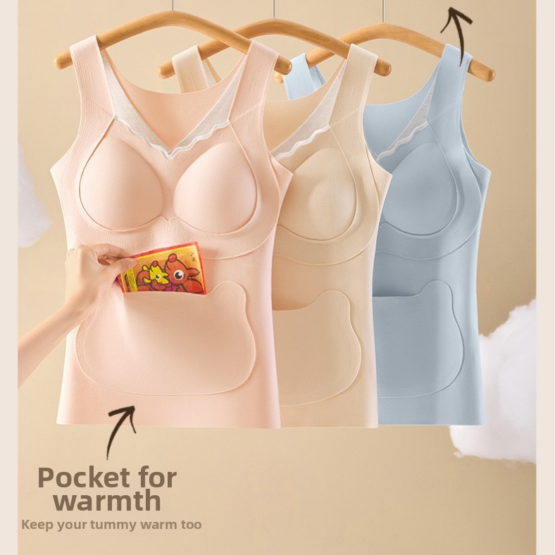Termo vesta pre tínedžerky, V výstrih, Dvojitá vrstva, s vsadenou podprsenkou, hustý polyester 80-90%