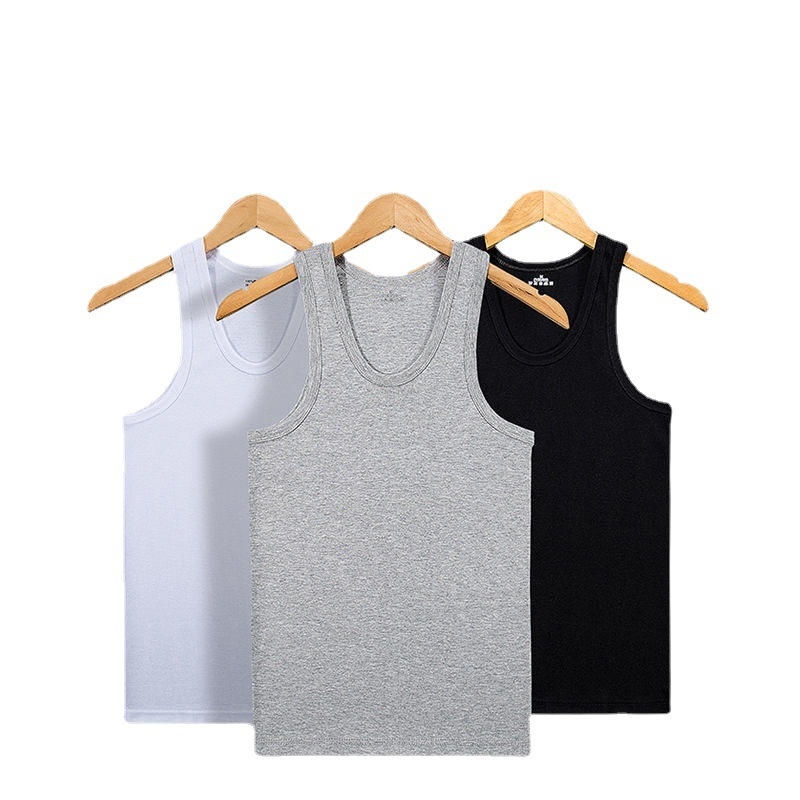 Vīriešu sporta bez piedurknēm tops no 100% kokvilnas, apļveida kakla izgriezums, 161–180 g/m², visām sezonām, izlaists 2025