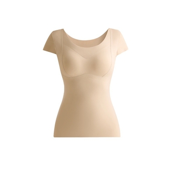 Nylon termo mellény beépített melltartóval (cups), fleece béléssel, magas rugalmasság, antistatikus, dupla réteg, meleg nőknek