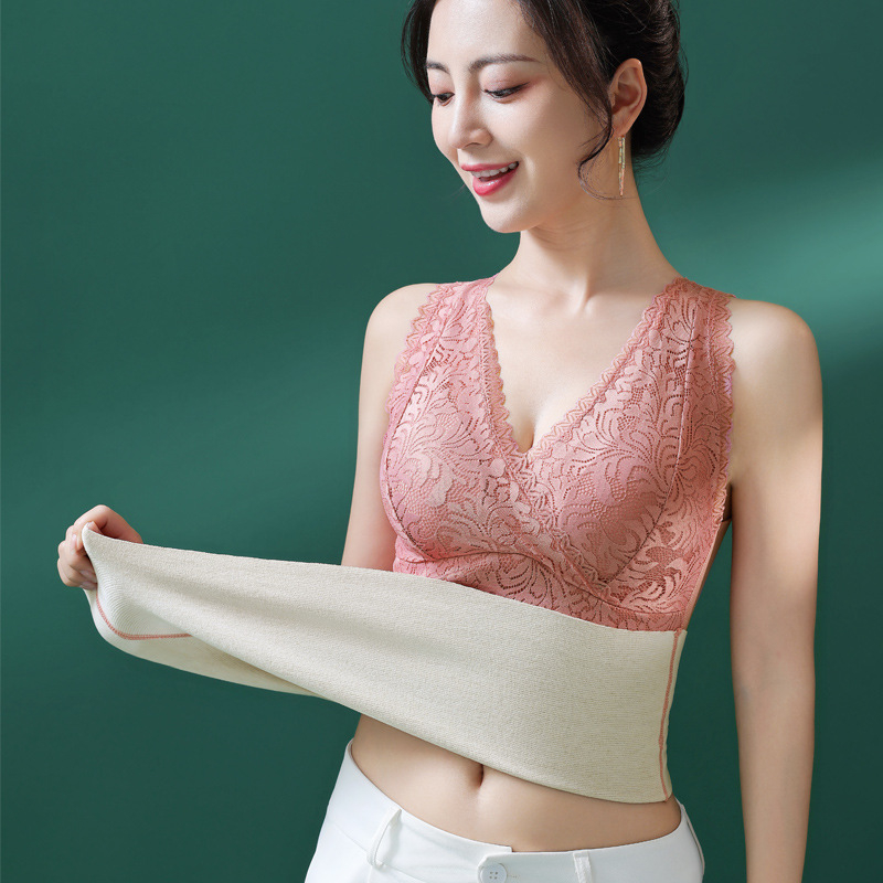 Termikus mellény beépített melltartóval és fleece-béléssel, vastag poliészter 251–300 g/m2, De Velvet