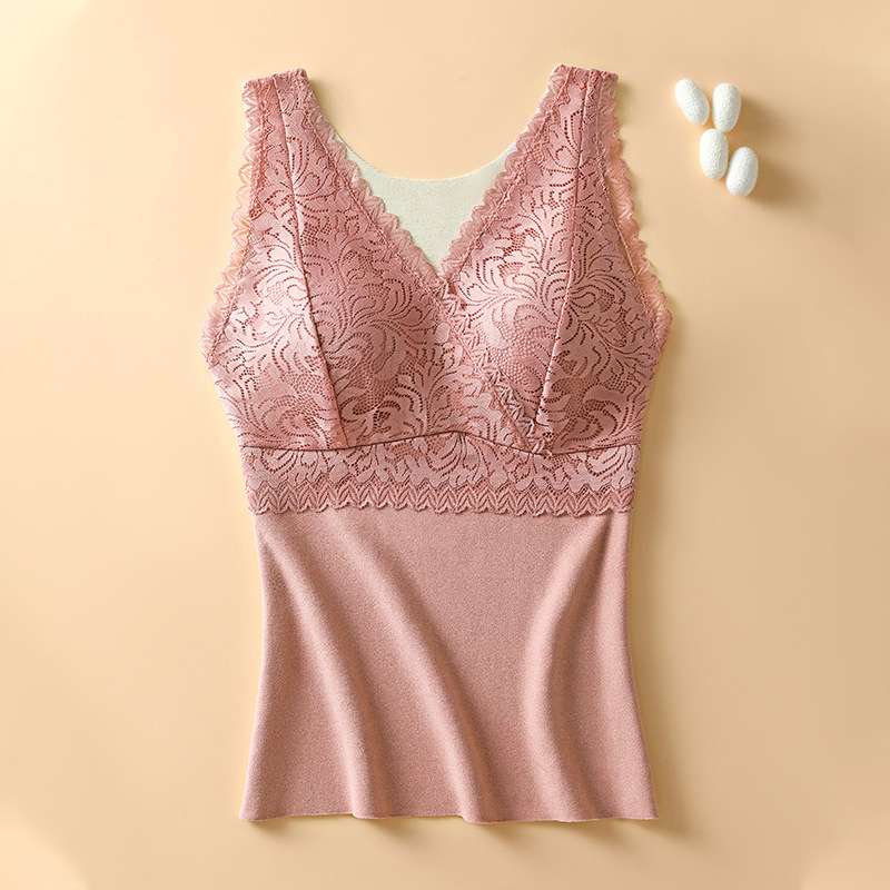 Termikus mellény beépített melltartóval és fleece-béléssel, vastag poliészter 251–300 g/m2, De Velvet