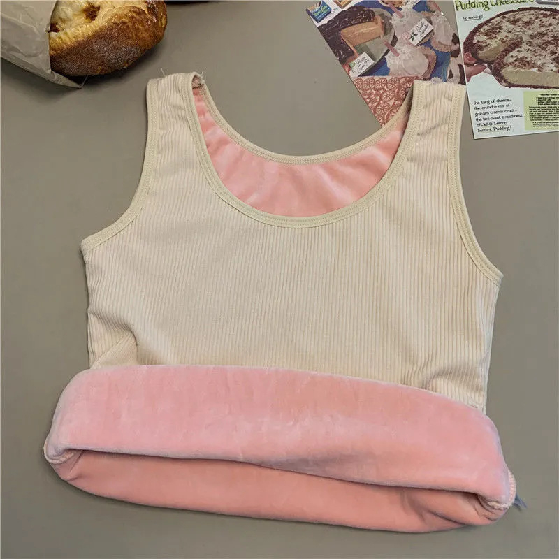 Ženska topla vest s flisom – najlon tkanina, dvostruki sloj, baršunasti dodir, U-rez, pulover stil