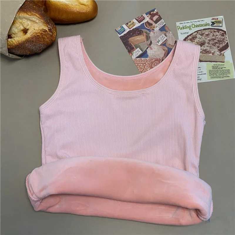Ženska topla vest s flisom – najlon tkanina, dvostruki sloj, baršunasti dodir, U-rez, pulover stil