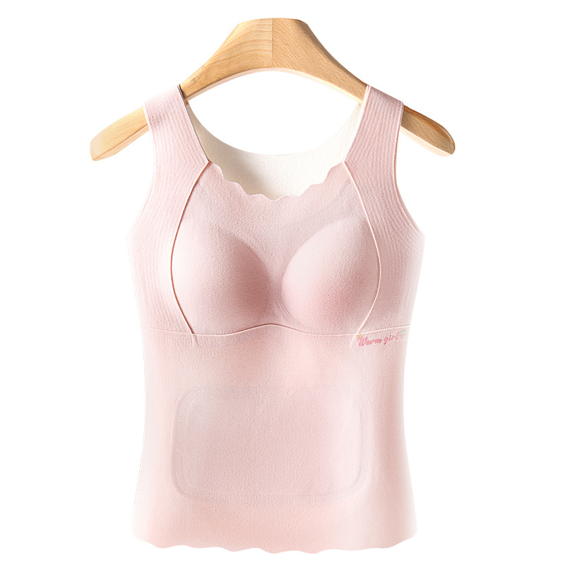 Meleg mellény beépített kosárral, fleece-béléssel, dupla rétegű poliészterből – has és hátsó védelem, tinédzser lányoknak 13–18 éves