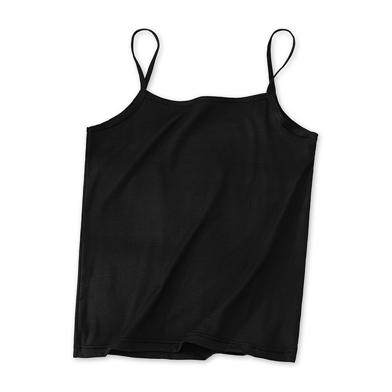Camisole Milk Silk, s tankim trakicama, kvadratni ovratnik, 95–100% poliester, ljeto, proljeće i jesen
