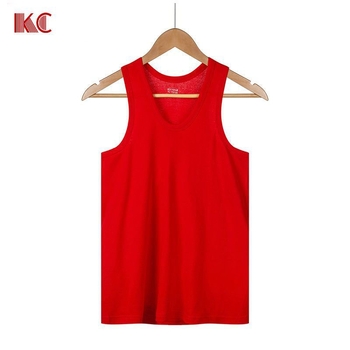 Vīriešu T-krekls bez piedurknēm no 100% kokvilnas (apaļš kakla izgriezums; 181–200 g/m²; visu sezonu)