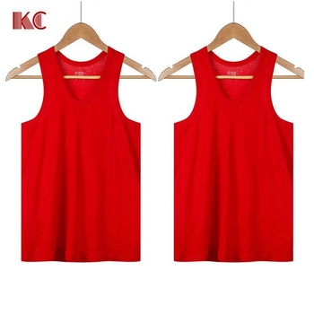 Vīriešu T-krekls bez piedurknēm no 100% kokvilnas (apaļš kakla izgriezums; 181–200 g/m²; visu sezonu)