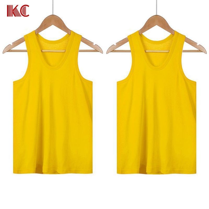 Vīriešu T-krekls bez piedurknēm no 100% kokvilnas (apaļš kakla izgriezums; 181–200 g/m²; visu sezonu)