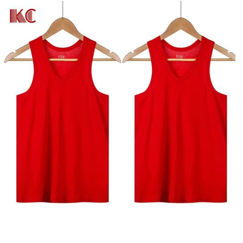 Vīriešu T-krekls bez piedurknēm no 100% kokvilnas (apaļš kakla izgriezums; 181–200 g/m²; visu sezonu)