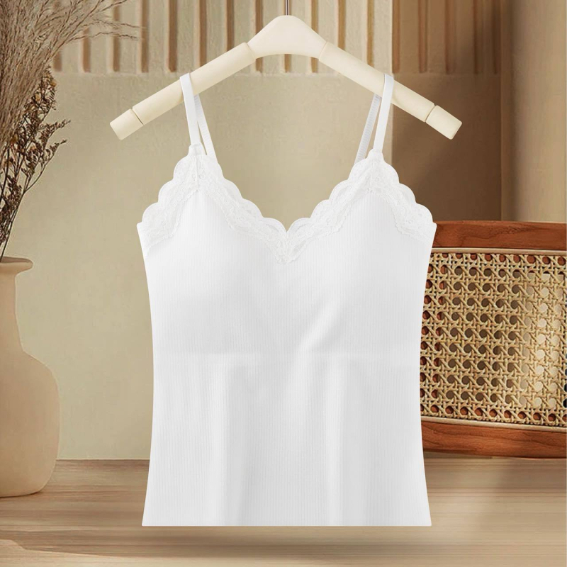 Beépített melltartókosaras hőszigetelő mellény, V-nyakú, egyrétegű, 90–95% poliészter, közepes vastagság 181–200 g/m², melegen tart