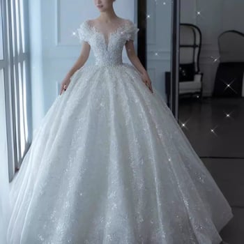 Vjenčana haljina s tutu suknjom, organza, 30–50% finih vlakana, bez rukava, struk srednji
