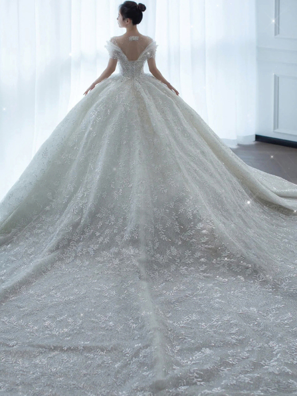 Vjenčana haljina s tutu suknjom, organza, 30–50% finih vlakana, bez rukava, struk srednji