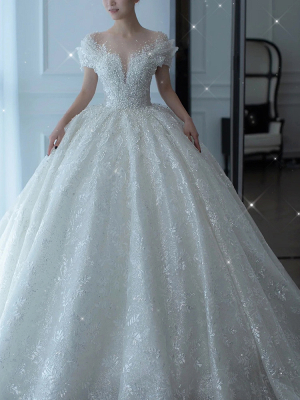 Vjenčana haljina s tutu suknjom, organza, 30–50% finih vlakana, bez rukava, struk srednji