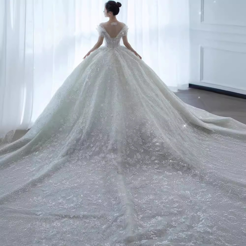 Vjenčana haljina s tutu suknjom, organza, 30–50% finih vlakana, bez rukava, struk srednji