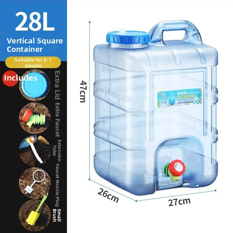 Ārējā ūdens uzglabāšanas spainis ar krānu – PU materiāls, ciets, iekšējā dokumentu nodalījums, 2023. gada ziema.